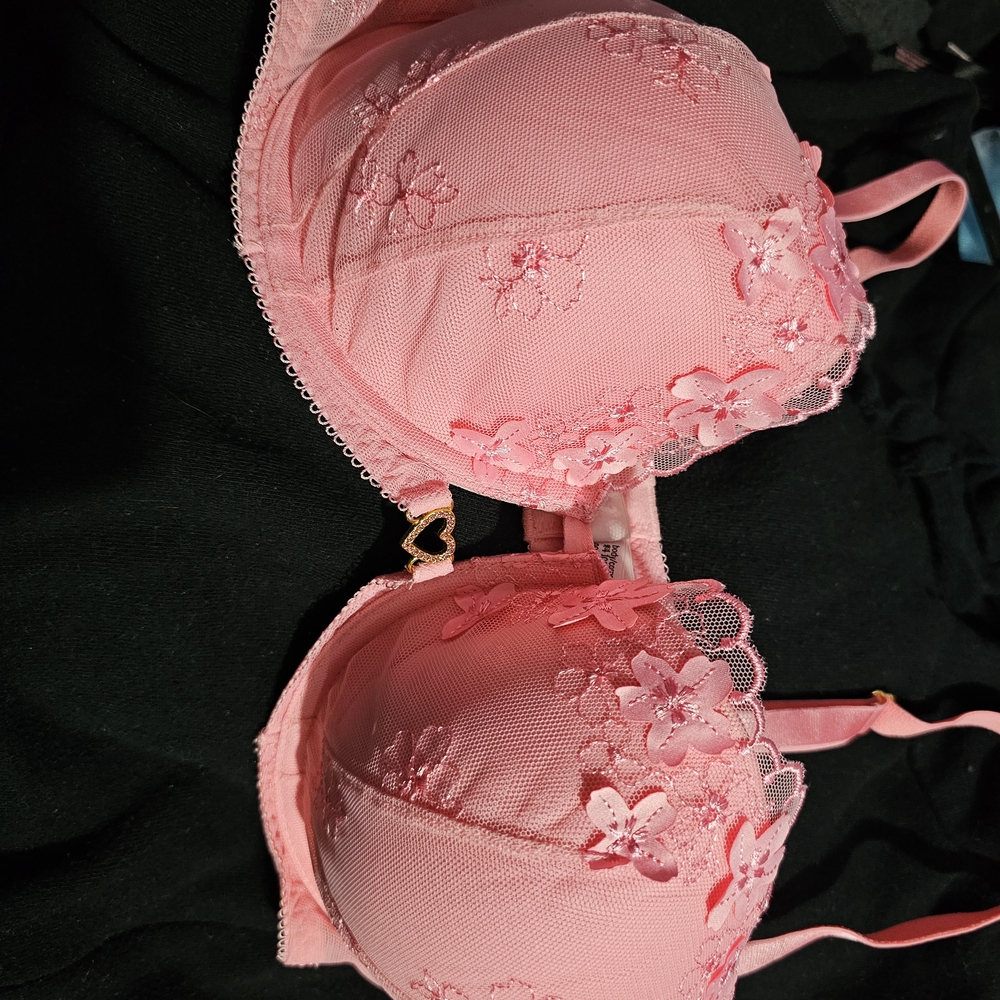 Victoria's Secret Pink Floral Lace Bra